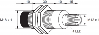 Kovový indukční snímač, délka 65 mm